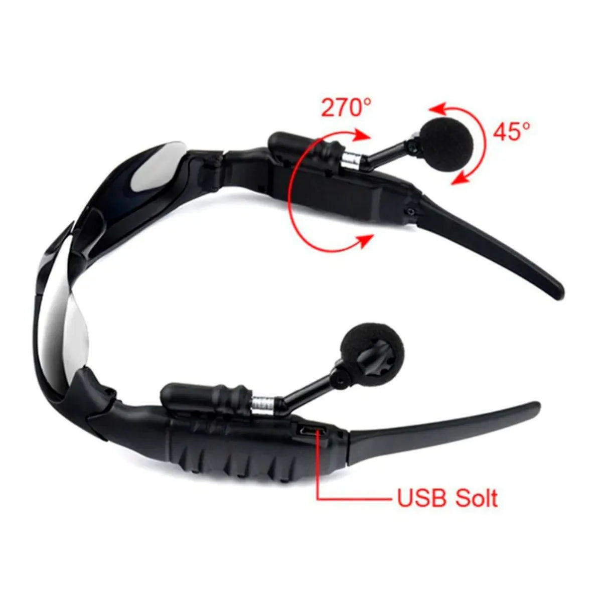 LENTES DE SOL INTELIGENTES CON BLUETOOTH Y AUDIFONOS INALAMBRICOS