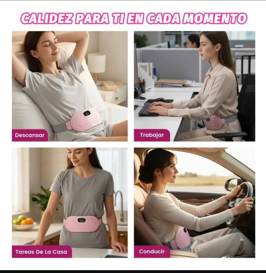 CINTURÓN ELÉCTRICO PARA CÓLICOS MENSTRUALES