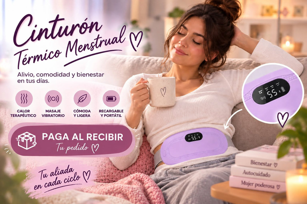 CINTURÓN ELÉCTRICO PARA CÓLICOS MENSTRUALES