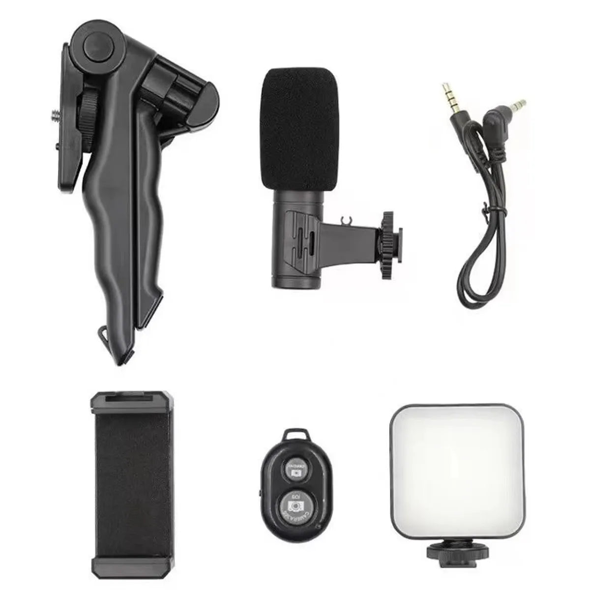 KIT DE GRABACIÓN DE VIDEO CON TRÍPODE Y BLUETOOTH